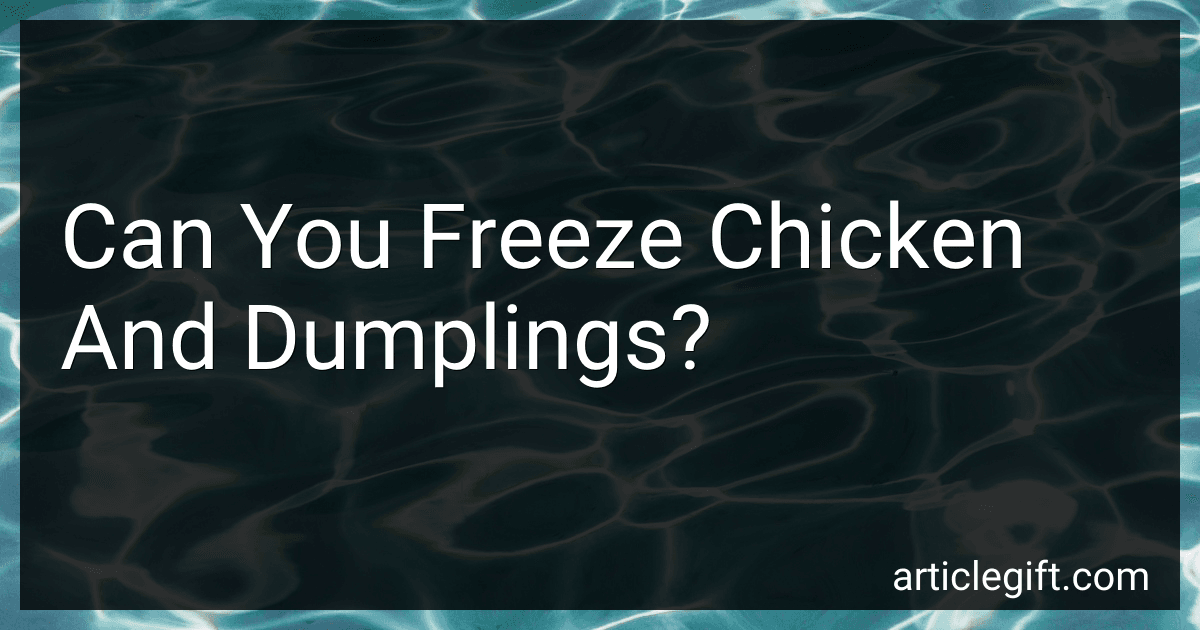 Can You Freeze Chicken And Dumplings? image