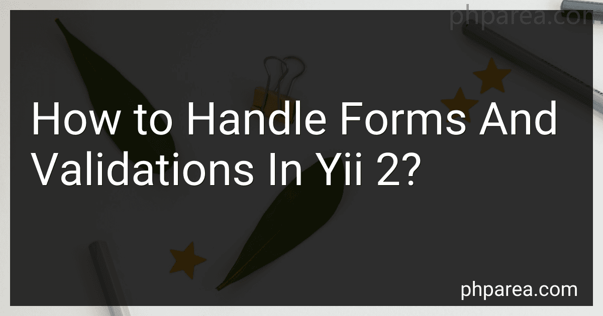 How to Handle Forms And Validations In Yii 2? image