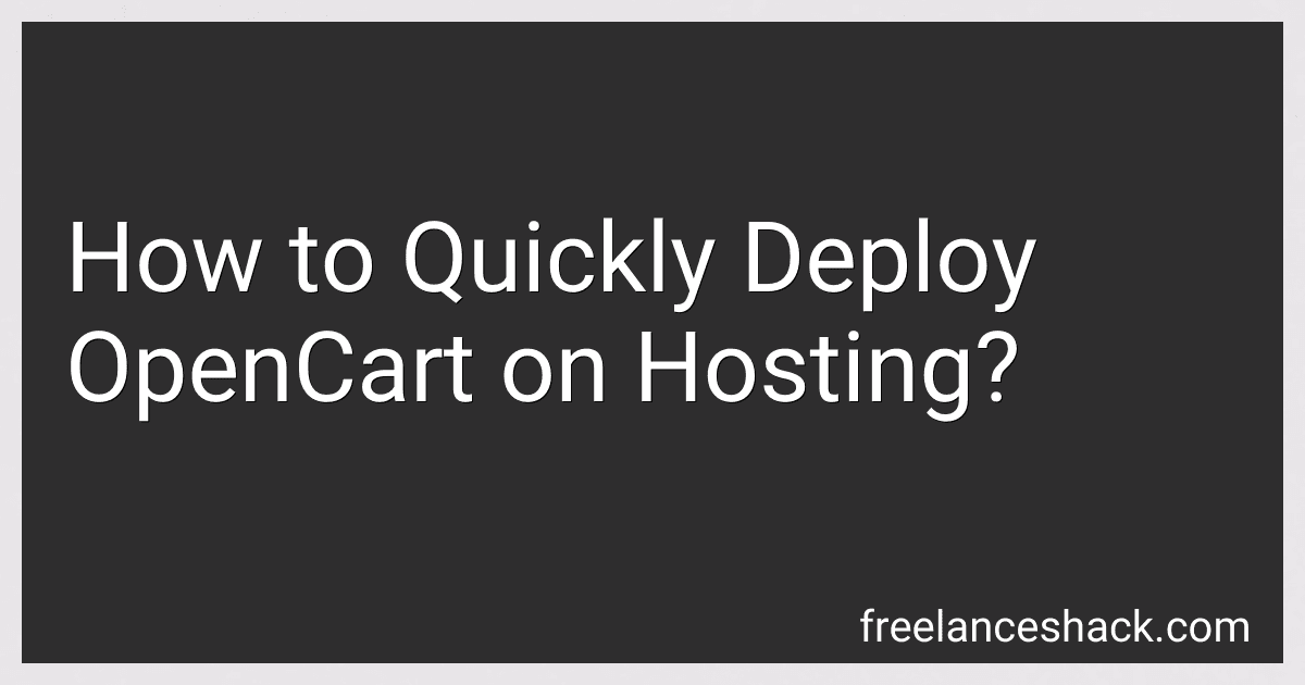 How to Quickly Deploy OpenCart on Hosting? image