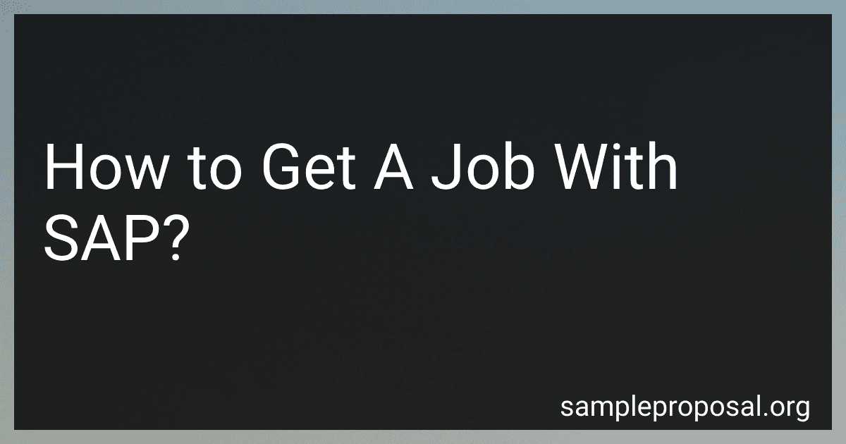How to Get A Job With SAP? image