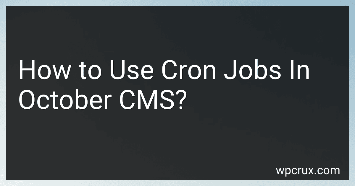 How to Use Cron Jobs In October CMS? image