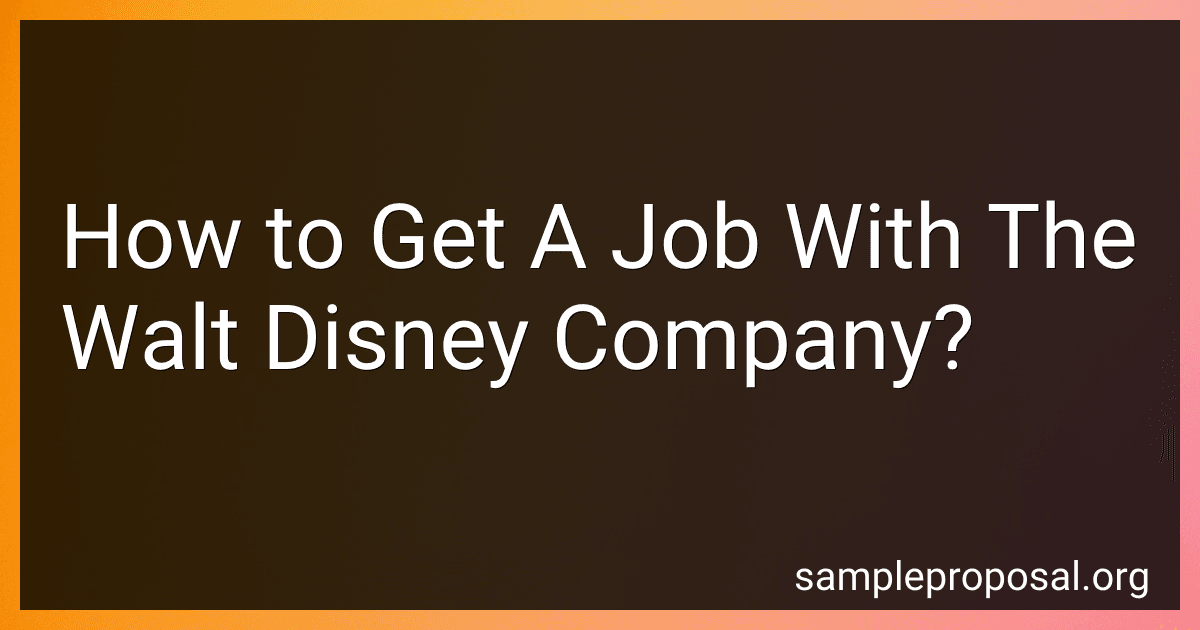 How to Get A Job With The Walt Disney Company? image