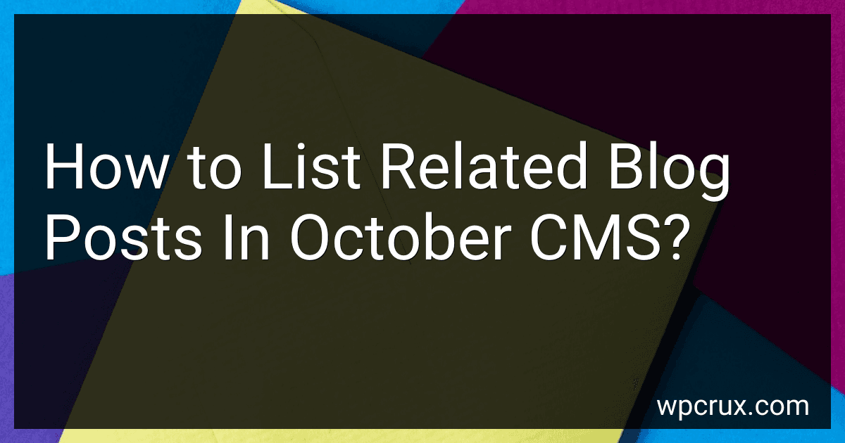 How to List Related Blog Posts In October CMS? image