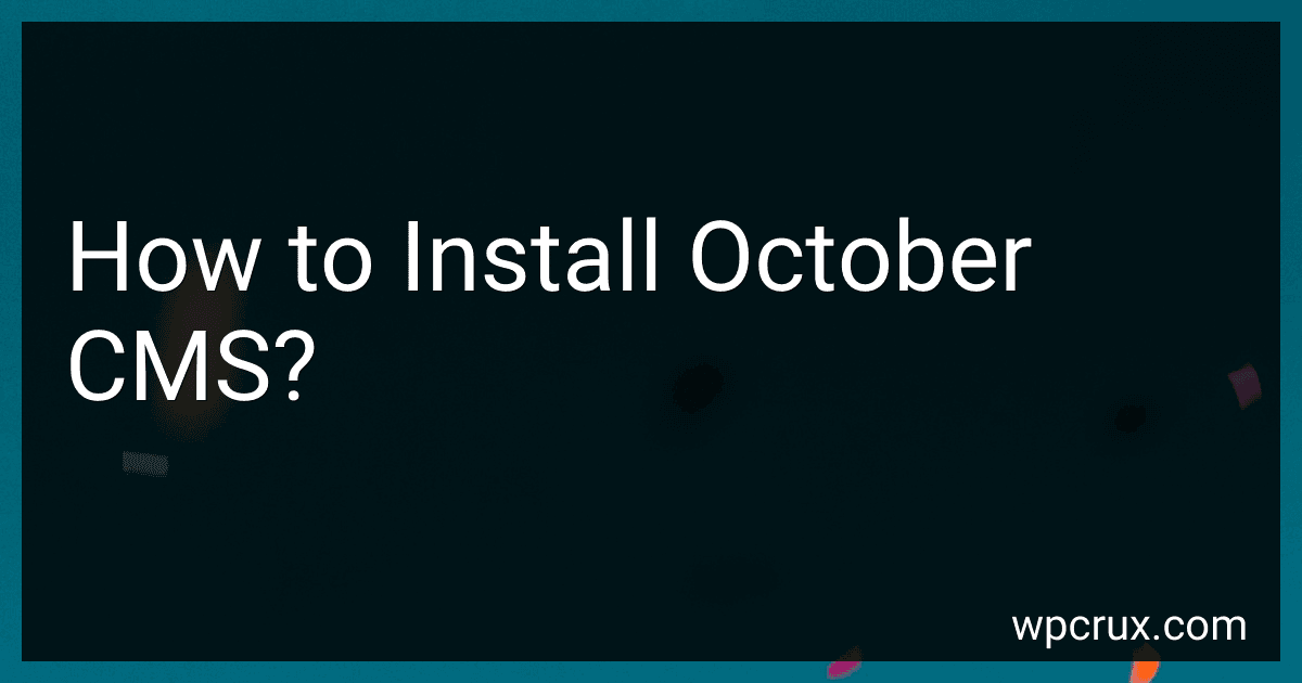 How to Install October CMS? image