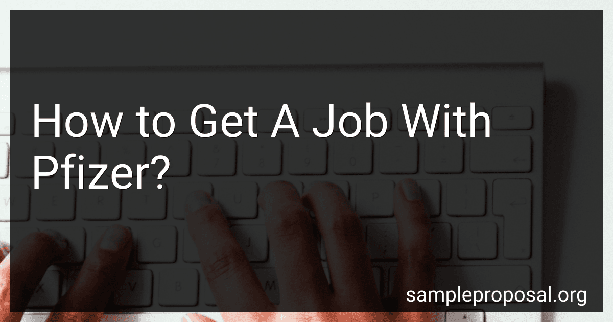 How to Get A Job With Pfizer? image