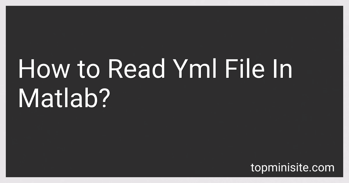 How to Read Yml File In Matlab? image