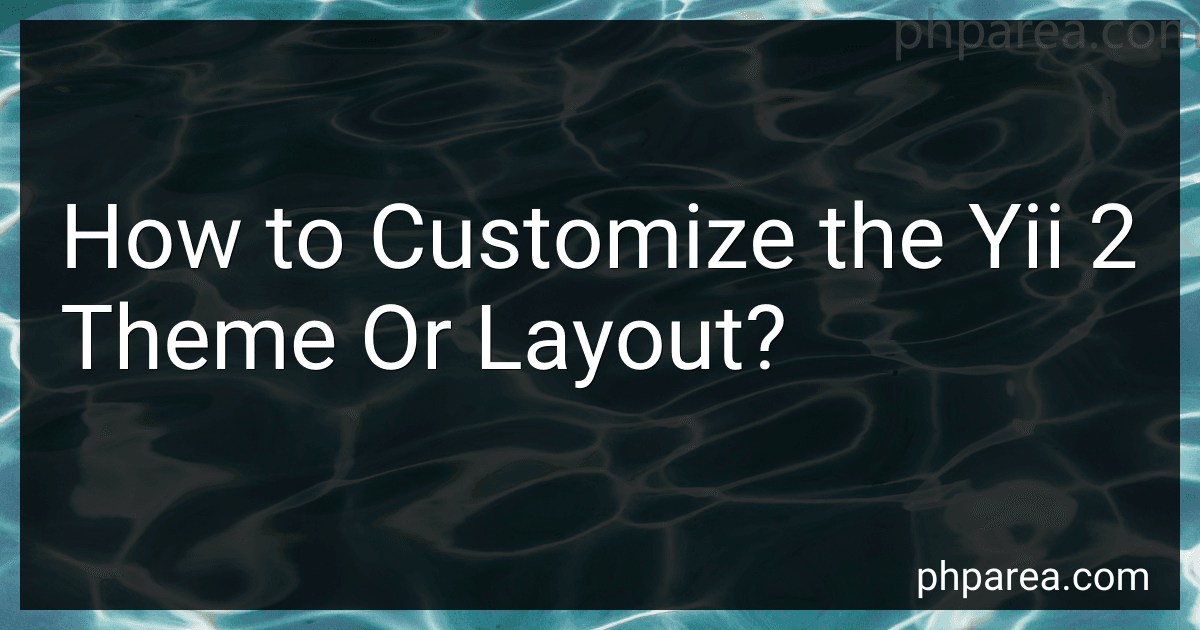 How to Customize the Yii 2 Theme Or Layout? image