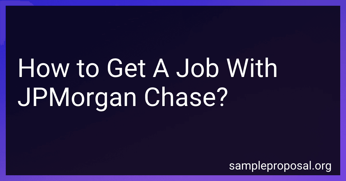 How to Get A Job With JPMorgan Chase? image