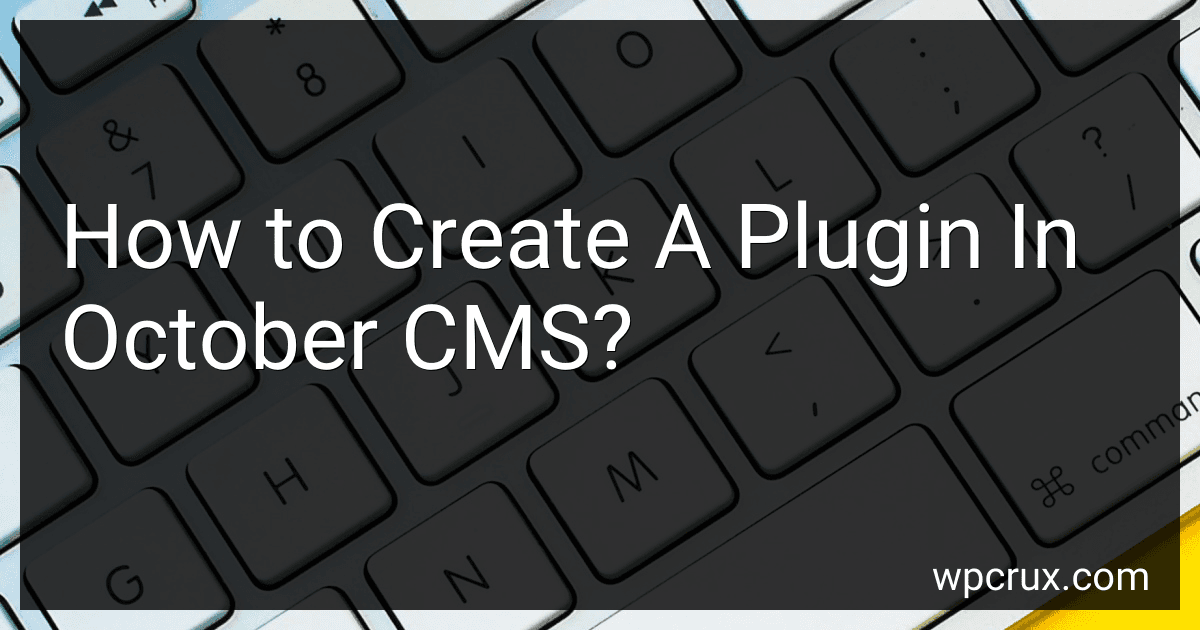 How to Create A Plugin In October CMS? image