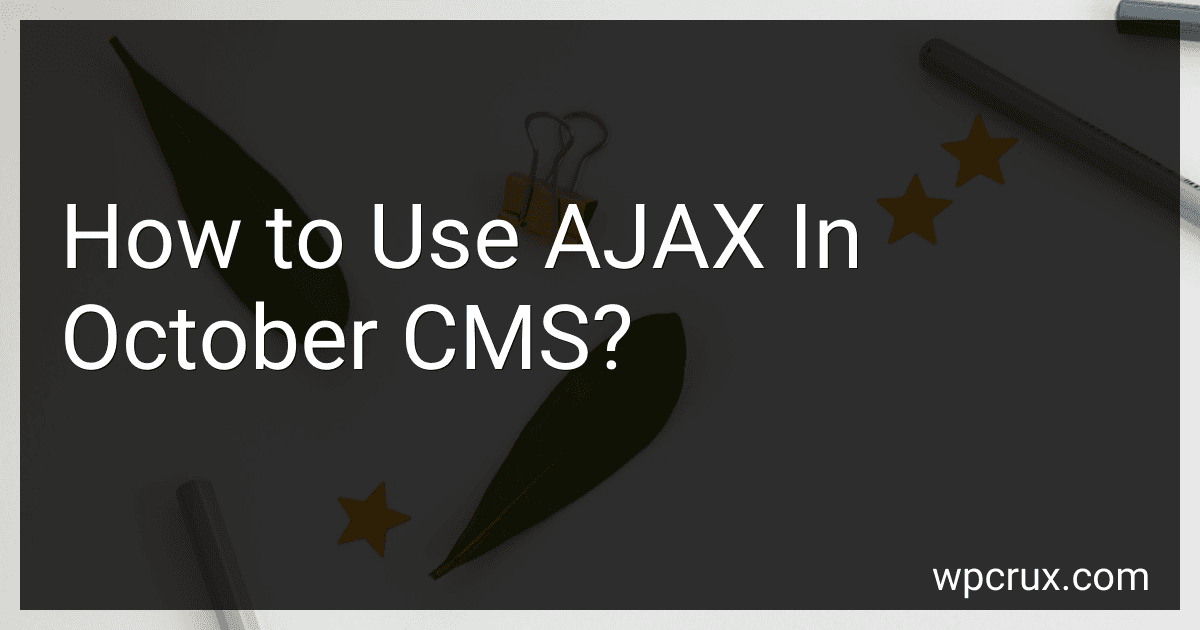 How to Use AJAX In October CMS? image
