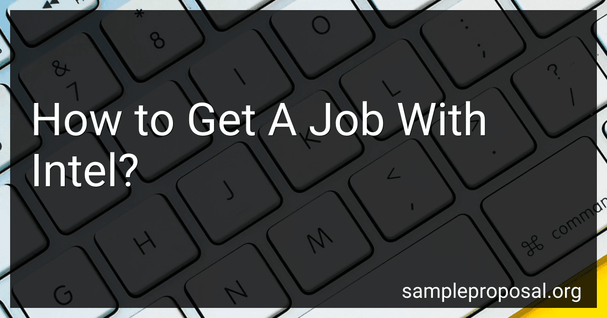 How to Get A Job With Intel? image