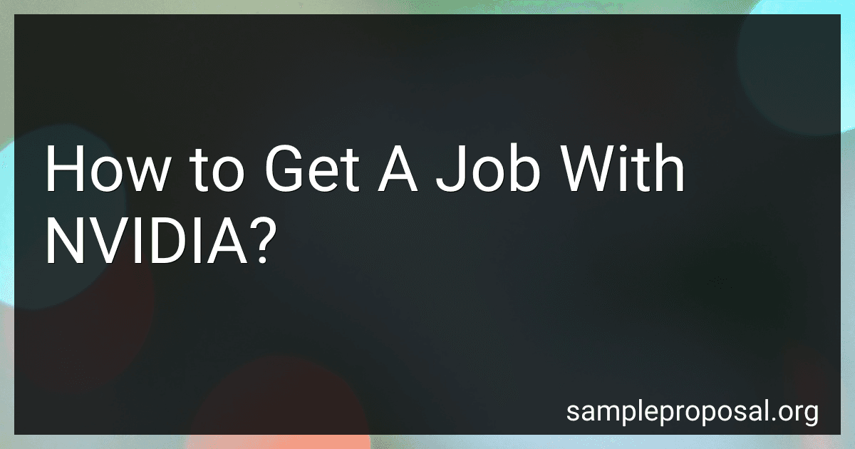 How to Get A Job With NVIDIA? image