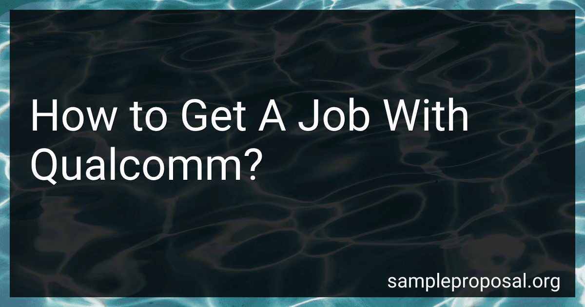 How to Get A Job With Qualcomm? image