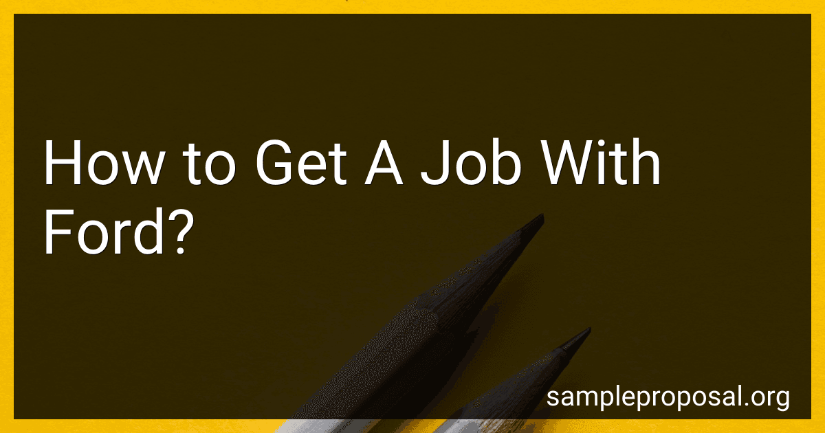 How to Get A Job With Ford? image