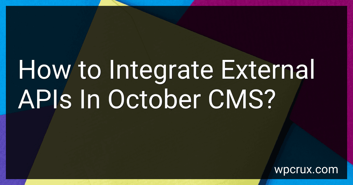 How to Integrate External APIs In October CMS? image