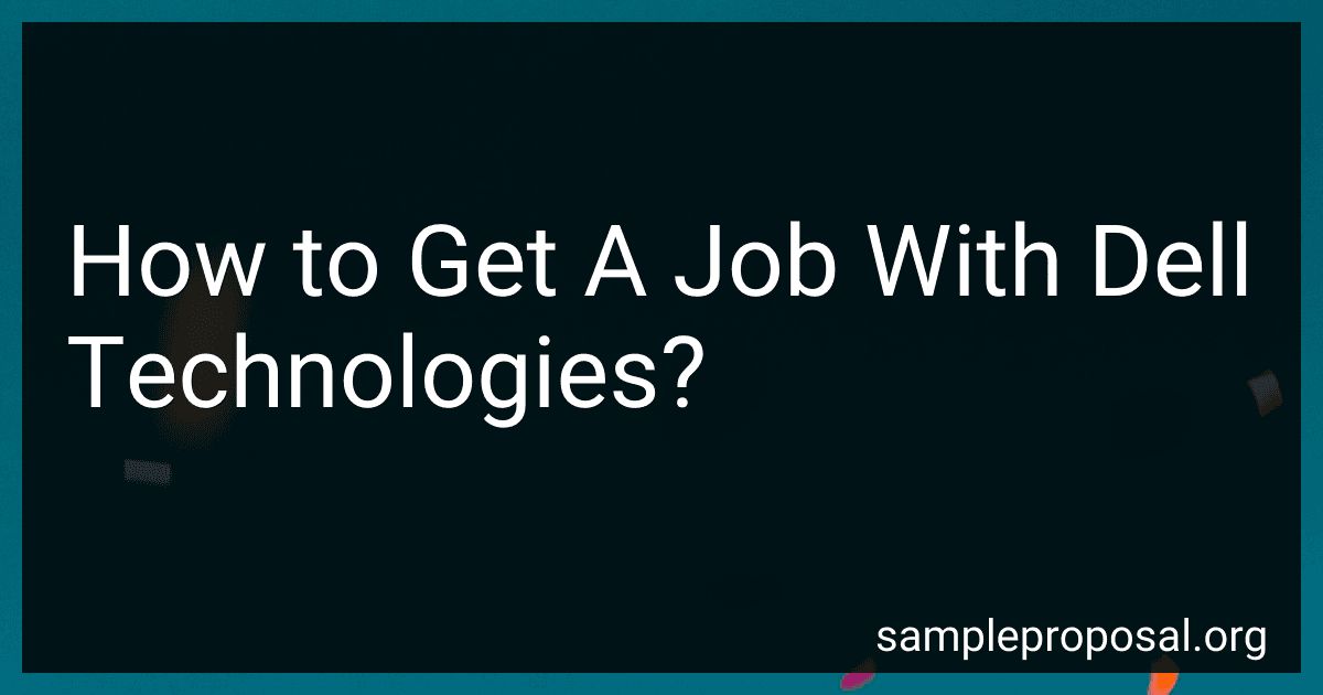 How to Get A Job With Dell Technologies? image