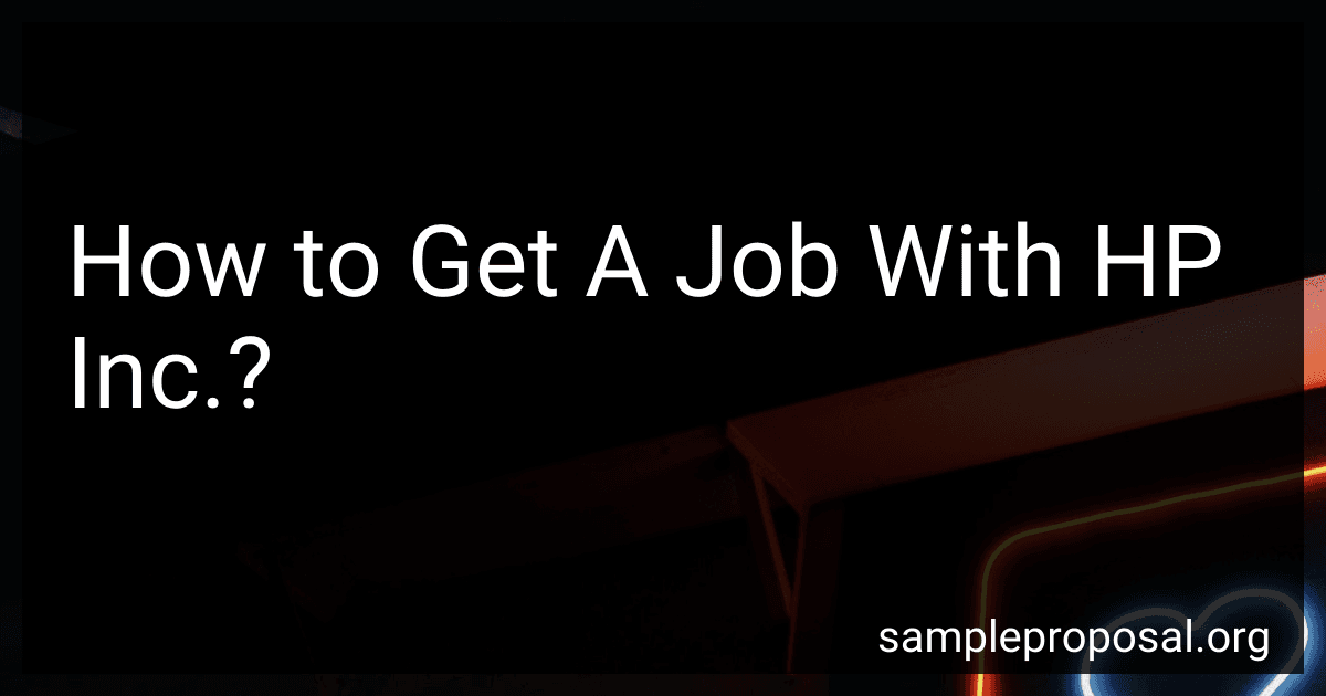 How to Get A Job With HP Inc.? image
