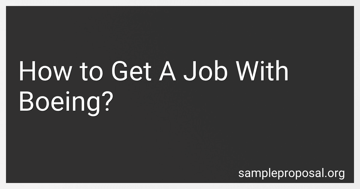 How to Get A Job With Boeing? image