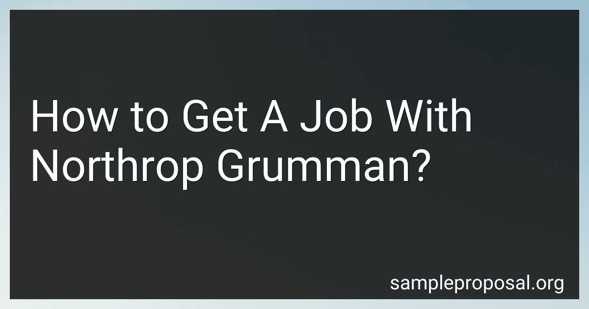How to Get A Job With Northrop Grumman? image