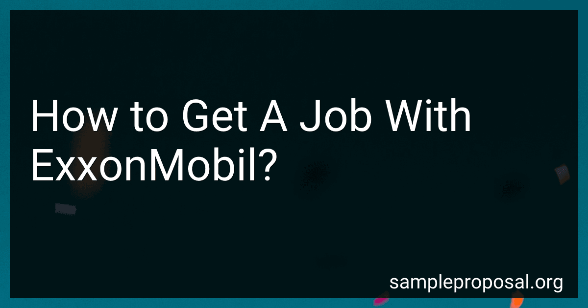 How to Get A Job With ExxonMobil? image