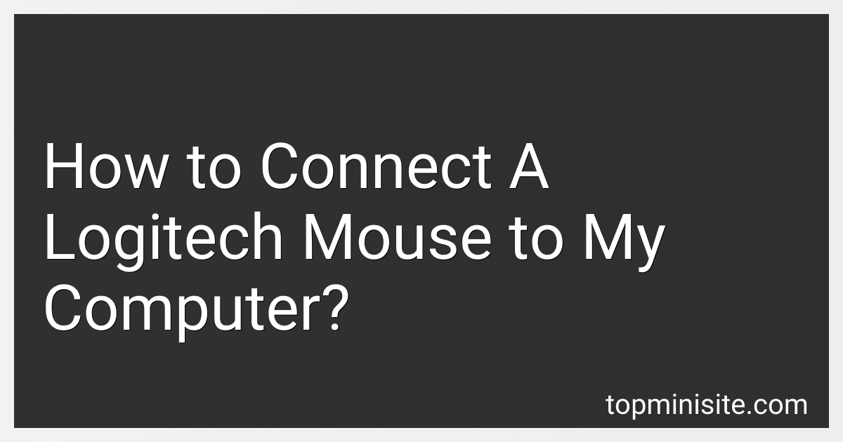 How to Connect A Logitech Mouse to My Computer? image