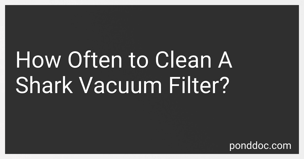 How Often to Clean A Shark Vacuum Filter? image