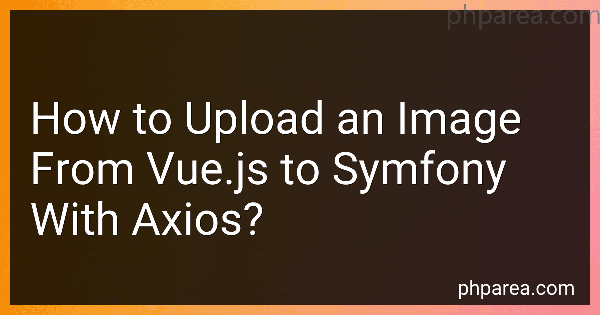 How to Upload an Image From Vue.js to Symfony With Axios? image
