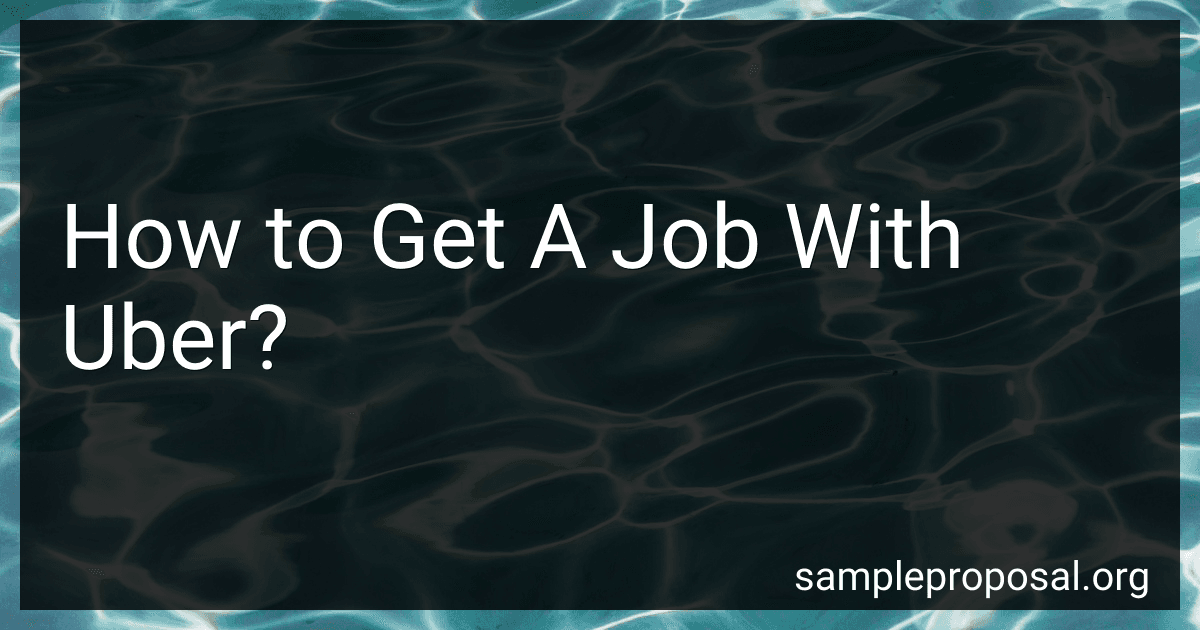 How to Get A Job With Uber? image