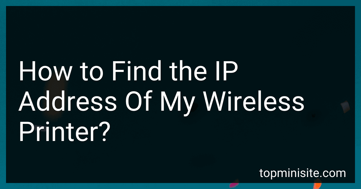 How to Find the IP Address Of My Wireless Printer? image