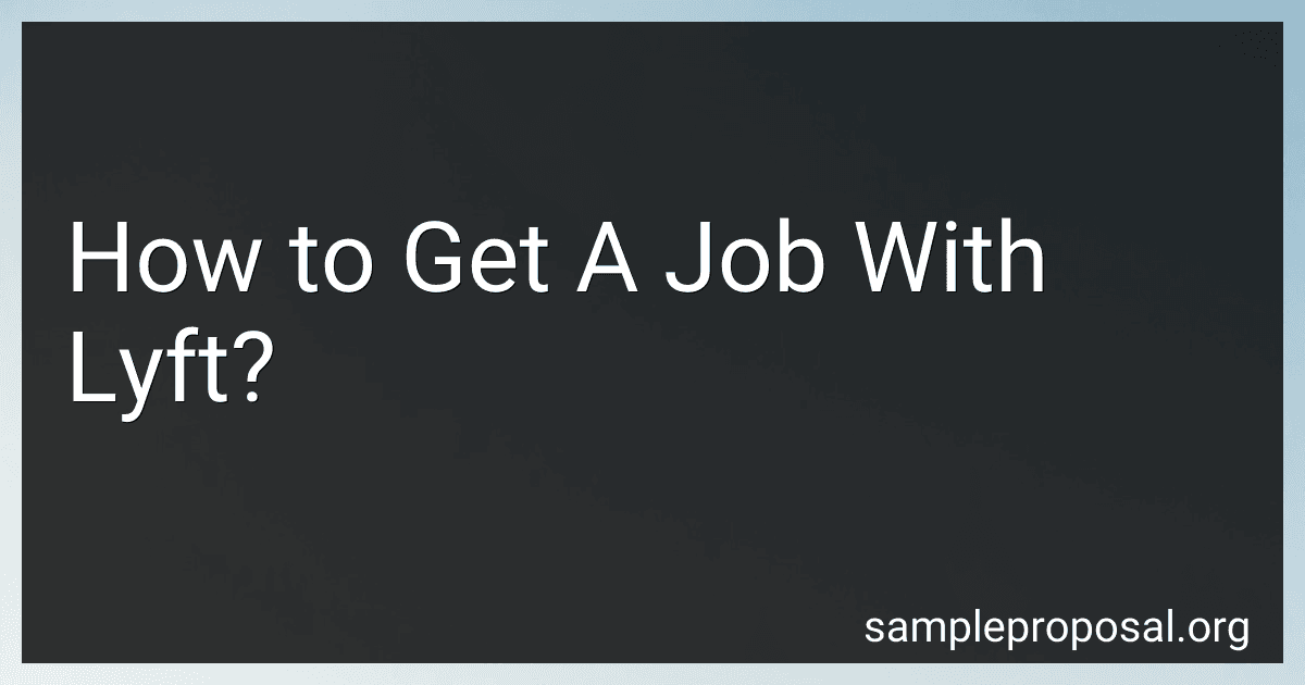 How to Get A Job With Lyft? image