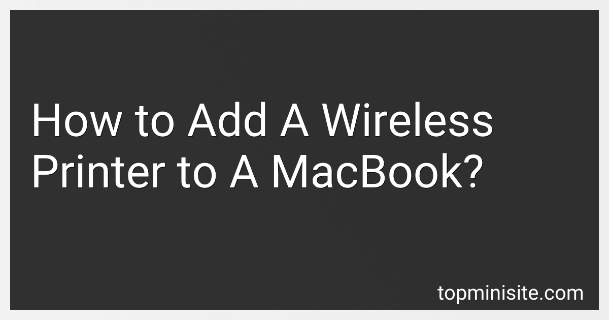 How to Add A Wireless Printer to A MacBook? image