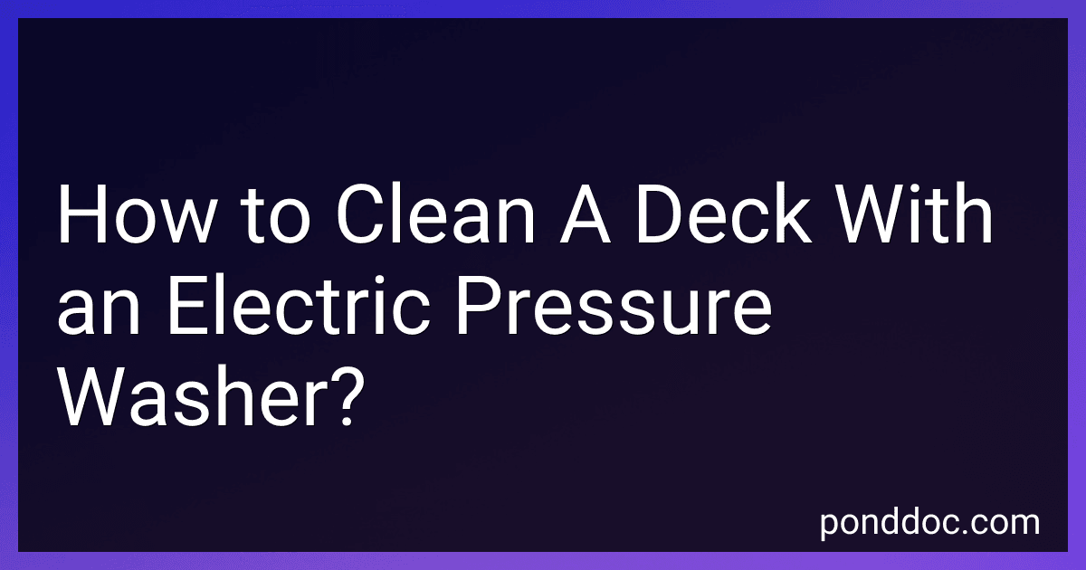 How to Clean A Deck With an Electric Pressure Washer? image