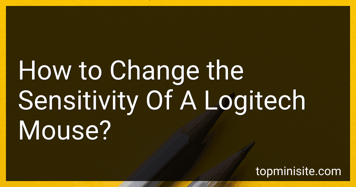 How to Change the Sensitivity Of A Logitech Mouse? image