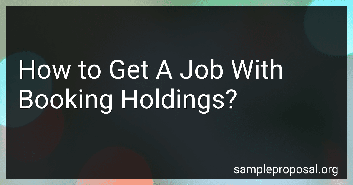 How to Get A Job With Booking Holdings? image