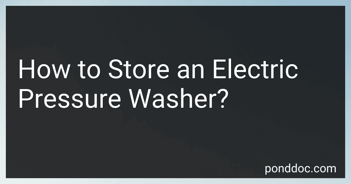 How to Store an Electric Pressure Washer? image