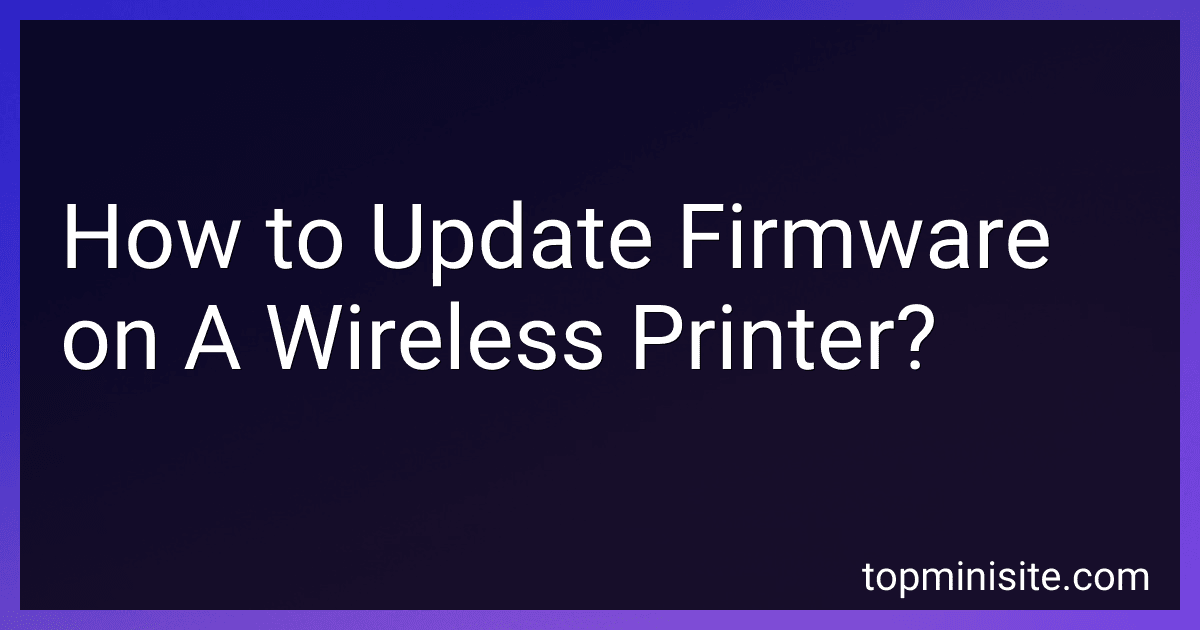 How to Update Firmware on A Wireless Printer? image