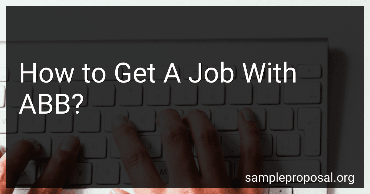 How to Get A Job With ABB? image