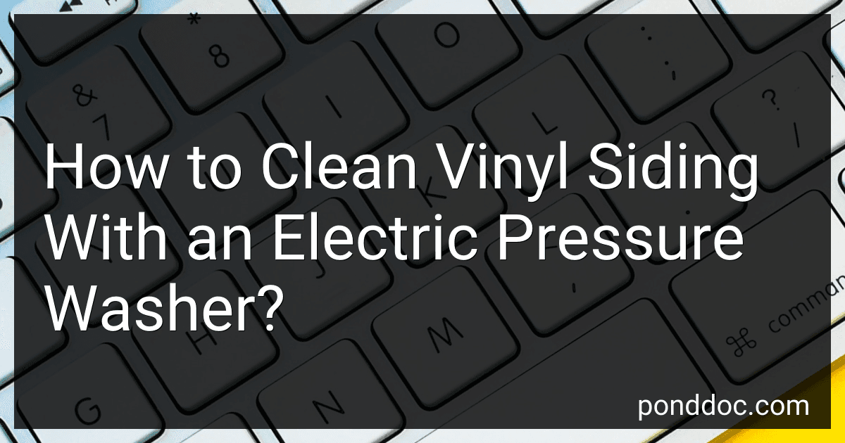 How to Clean Vinyl Siding With an Electric Pressure Washer? image