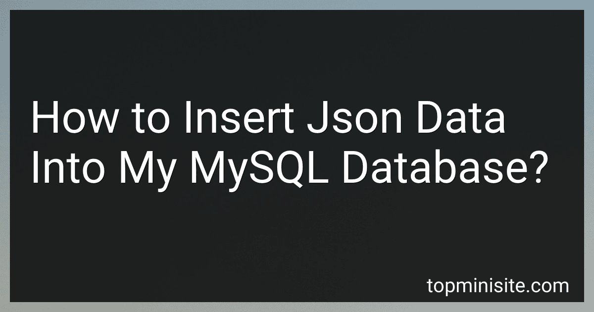 How to Insert Json Data Into My MySQL Database? image