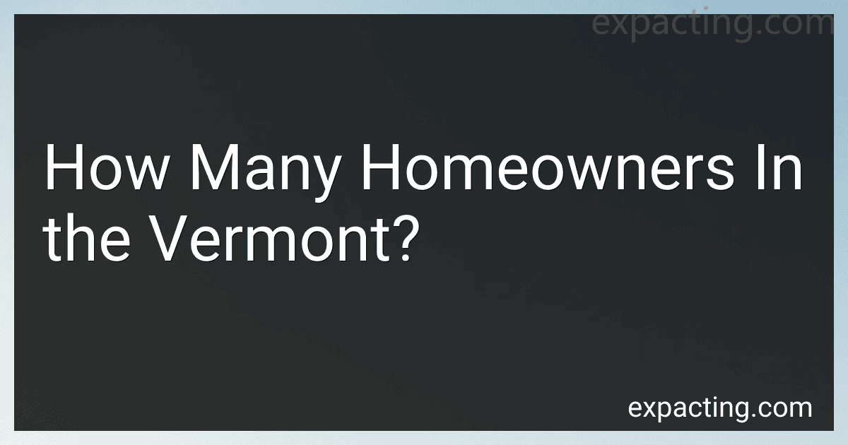 How Many Homeowners In the Vermont? image