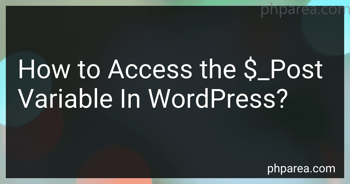 How to Access the $_Post Variable In WordPress? image
