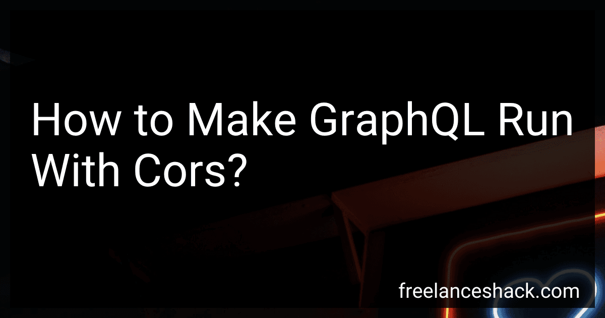 How to Make GraphQL Run With Cors? image