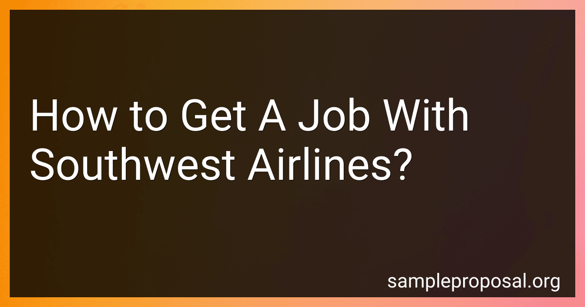 How to Get A Job With Southwest Airlines? image