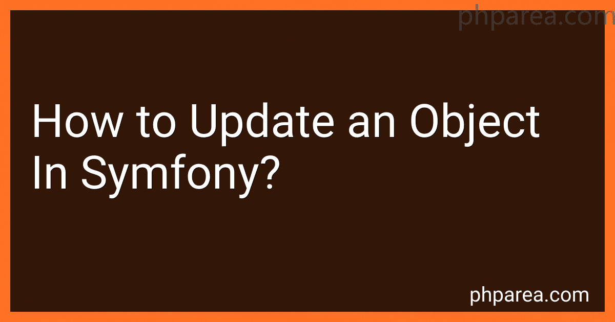 How to Update an Object In Symfony? image