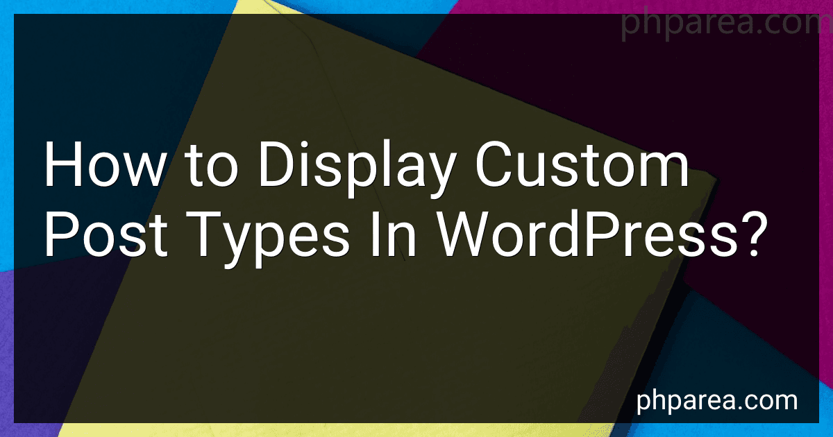 How to Display Custom Post Types In WordPress? image