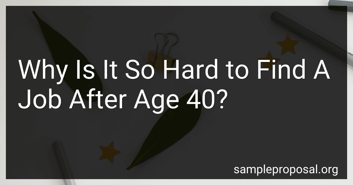 Why Is It So Hard to Find A Job After Age 40? image