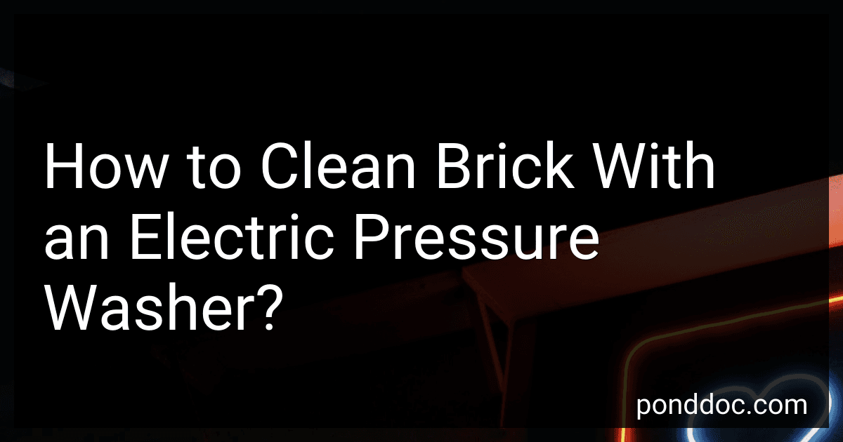 How to Clean Brick With an Electric Pressure Washer? image
