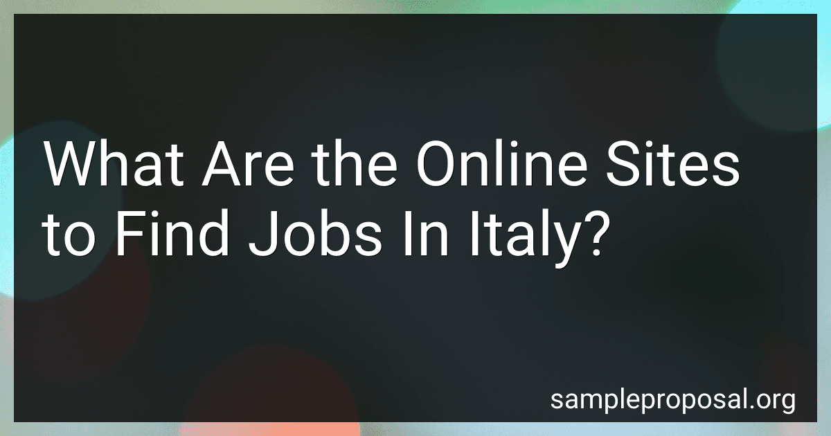 What Are the Online Sites to Find Jobs In Italy? image