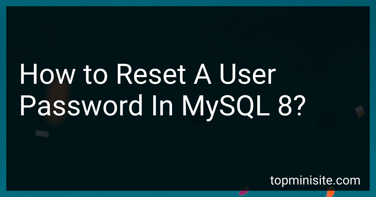 How to Reset A User Password In MySQL 8? image