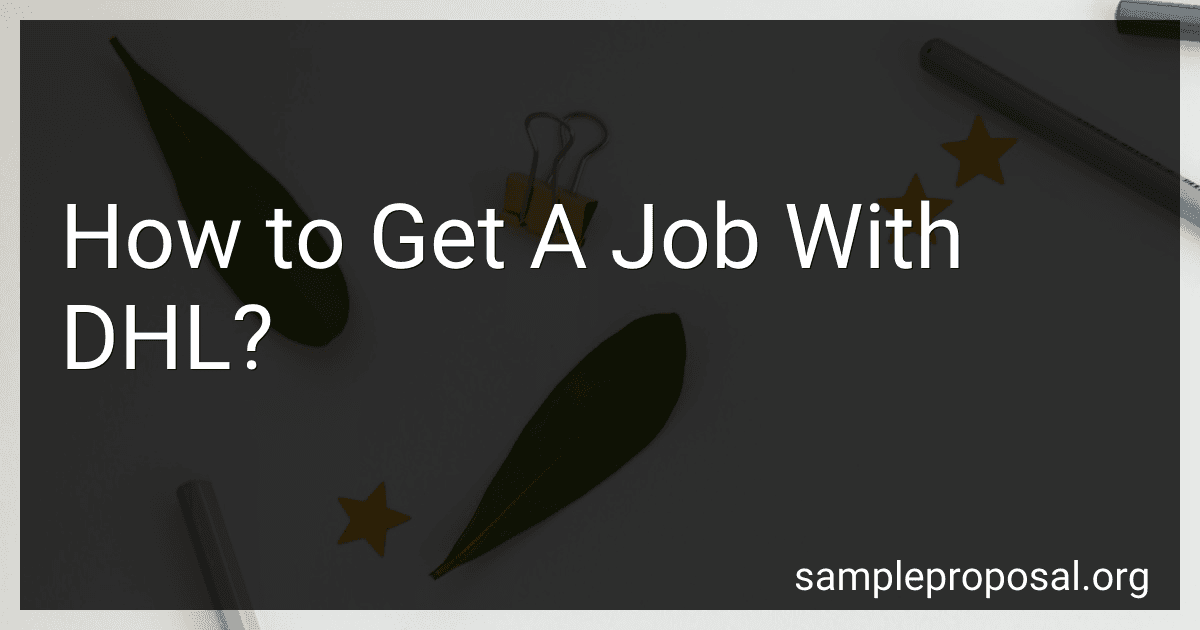 How to Get A Job With DHL? image